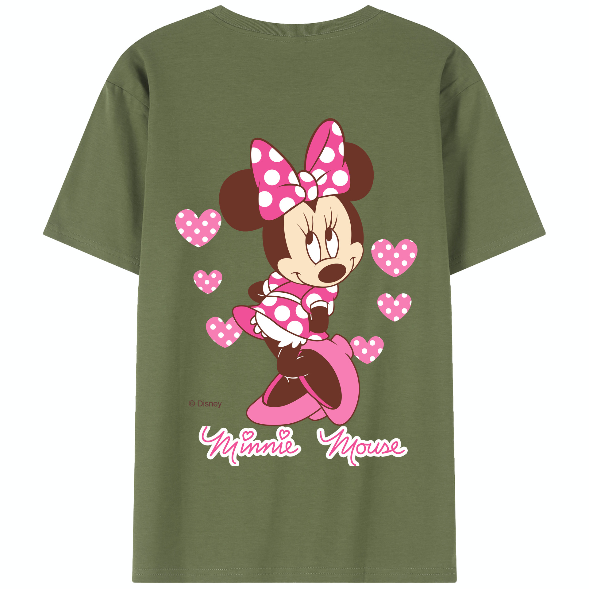 （画像用） ミッキーマウス Mickey Mouse 綿100％半袖Tシャツ（背面プリント）